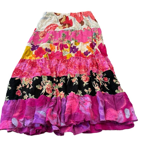 Coldwater Creek Dresses & Skirts - COLDWATER CREEK tiered floral maxi skirt Size XL